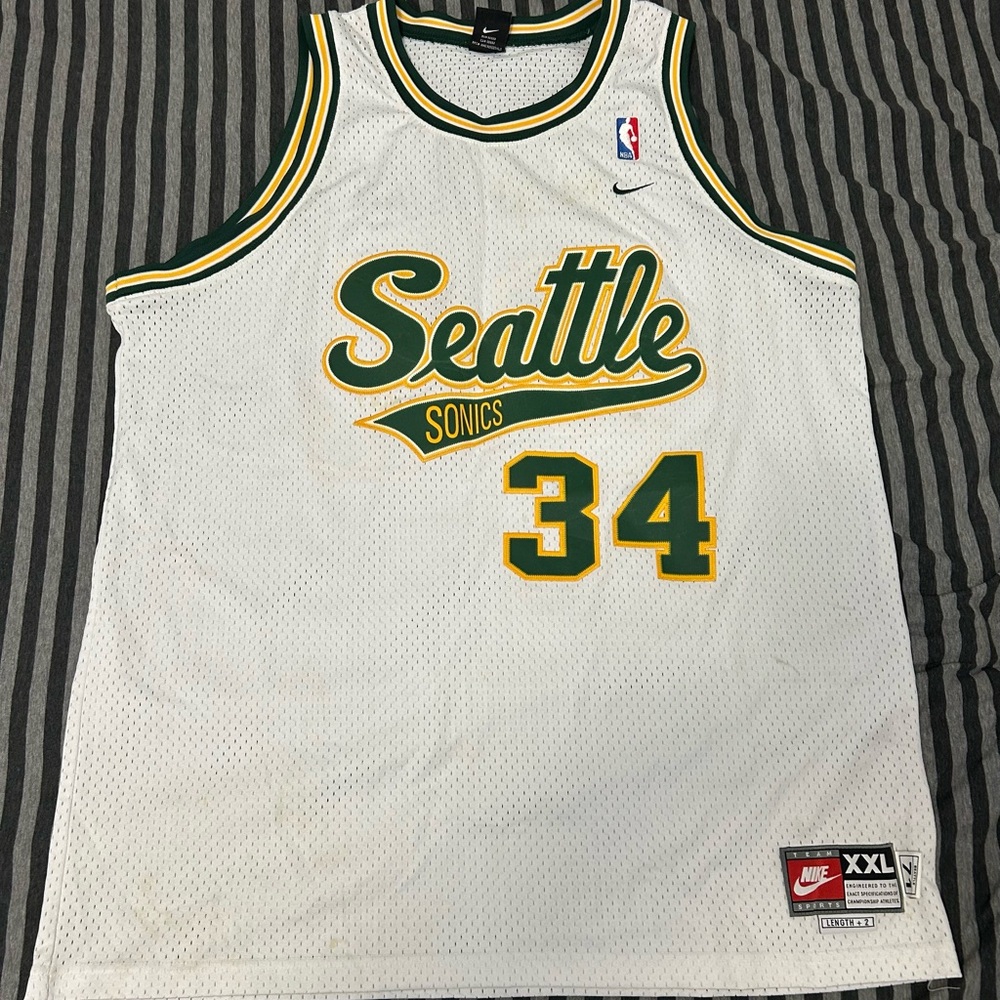 Vintage Nike Seattle SuperSonics Ray Allen Jersey #34 Size XXL
